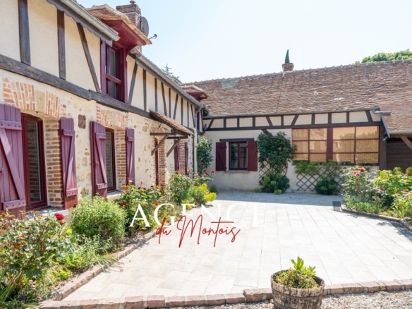 Fermette briarde : terrasse